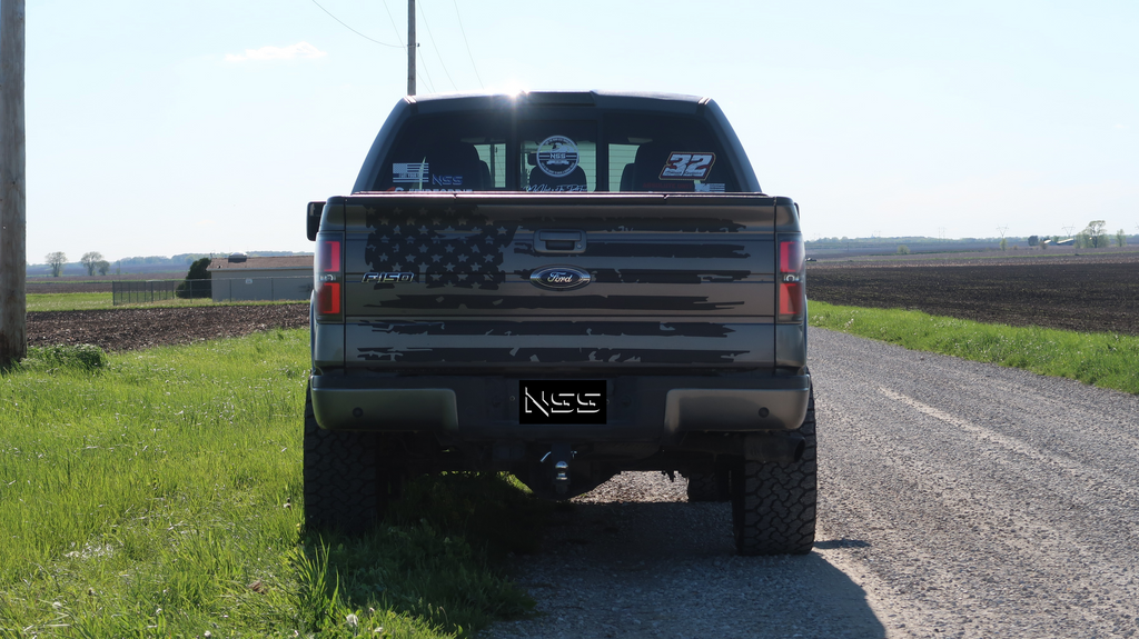 American Flag Tailgate Decal